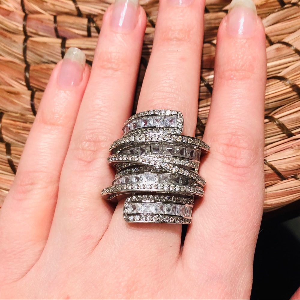 💎NEW adorable CZ sterling silver ring 💎 - Picture 3 of 5